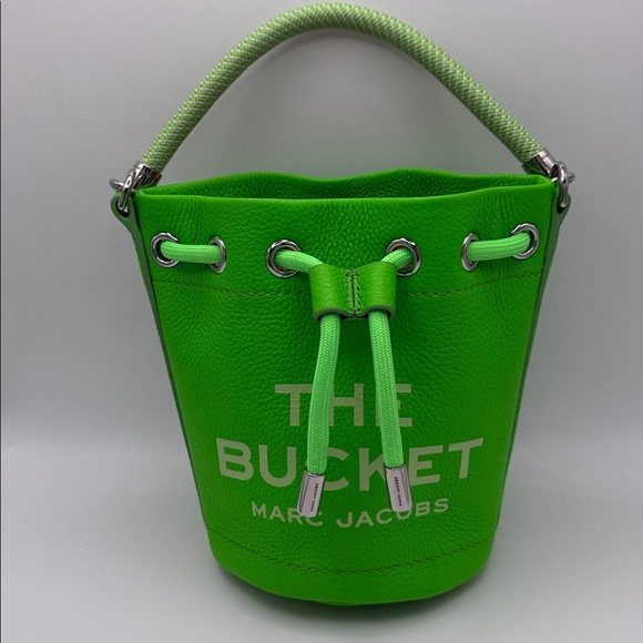 MARC JACOBS Leather Mini Bucket Bag - Apple - Picture 4 of 11